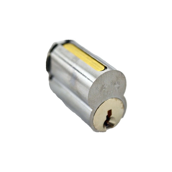 Yale Commercial Large Format IC 6 Pin Cylinder with GC Keyway US26D 626 Satin Chrome Finish 1210GC626 - main